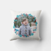 格言甘い格言かわいい小妖精や小人フローラリース写真 クッション (裏面)