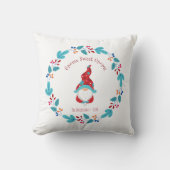 格言甘い格言かわいい小妖精や小人フローラリース写真 クッション (正面)