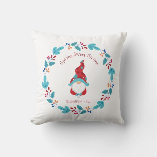 格言甘い格言かわいい小妖精や小人フローラリース写真 クッション (正面)