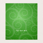 格言白ひげ赤クリスマスクリスマスグリーンストッキング 名刺 (内部フラット)