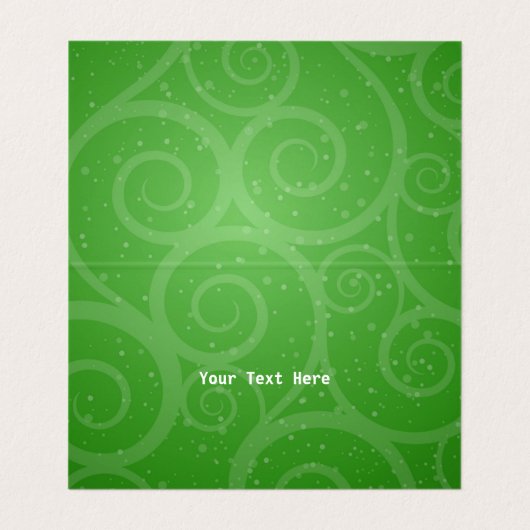 格言白ひげ赤クリスマスクリスマスグリーンストッキング 名刺 (内部フラット)