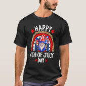 格言祝の独立Usa Day Happy 4th O Tシャツ (正面)