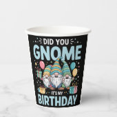 格言私の誕生日グノーミーパーティー格言 紙コップ (正面)