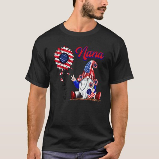 格言私は愛Nana Patriotic 4Th Of Ju Tシャツ (正面)