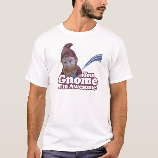 格言私は素晴らしいです Tシャツ (正面)