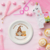 格言秋パンプキンハッピーサンクスギビングディナー ペーパープレート (パーティー)