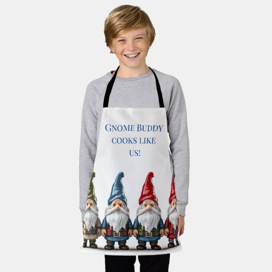 格言系 エプロン (着用した状態)