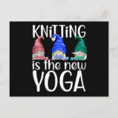 格言編み物編み物ザニューヨガ ポストカード (正面)
