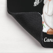 格言肺がん認識度白いリボンプレゼント マウスパッド (コーナー)