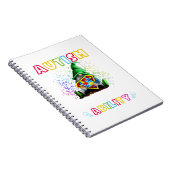 格言自閉症それは障害ではない違う ノートブック (右側)