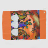 格言芸術 ゴルフタオル (横)