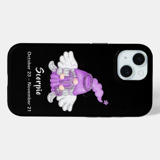 格言蠍座星占いサインエンジェル Case-Mate iPhoneケース (裏面 (横))