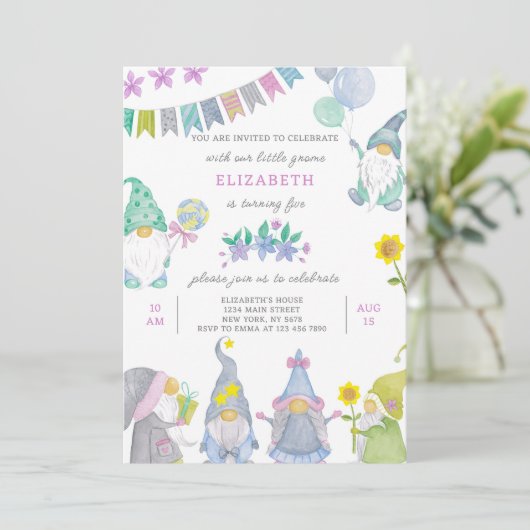 格言誕生日招待状 招待状 (スタンド正面)