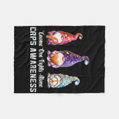 格言誰もRsd Crps単独Crpsと戦わない認識度 フリースブランケット (正面(横))