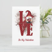 格言赤恋かわいいパーソナライズされたバレンタインデーH シーズンカード (スタンド正面)