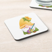 格言遊が飲料用コースター・セットのギター コースター (左側)