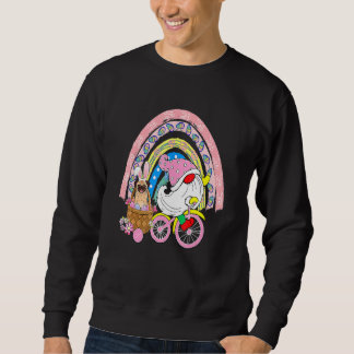 格言運のバニー・プグ自転車イースターエッグRa スウェットシャツ