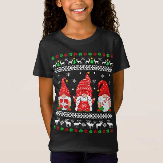 格言醜いクリスマスセーター格言クリスマスパヤ Tシャツ (正面)