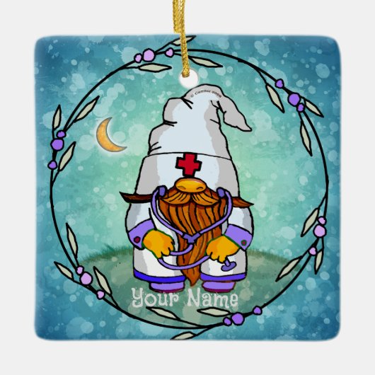 格言雄カスタムナースオーナメント セラミックオーナメント (正面)