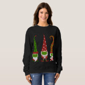 格言顔マスクマッチファミリークリスマスパーティーP スウェットシャツ (正面フル)