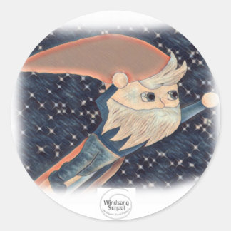 格言飛んでいるシール ラウンドシール