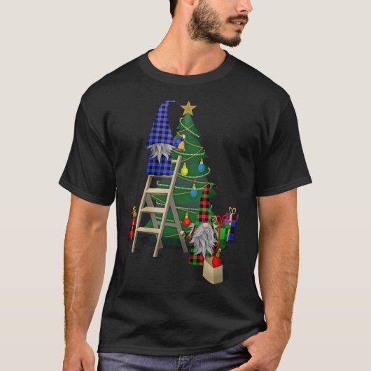 格言飾のクリスマスツリーかわいい格言 Tシャツ (正面)