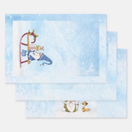 格言飾三デザイン ラッピングペーパーシート (セット)