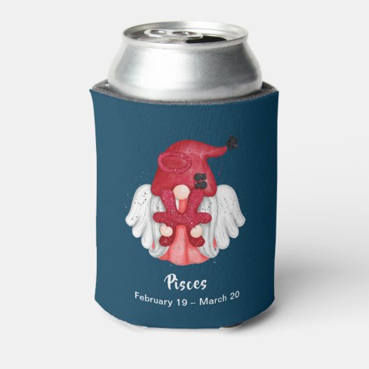格言魚座の星占いサインエンジェル 缶クーラー (缶裏面)