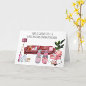 格言1つ他の私はむしろ隔離したい カード (黄色い花)