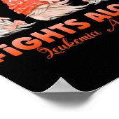 格言1人だけでオレンジ白血病認識度 ポスター (角)