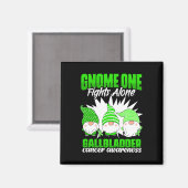 格言1人だけで戦う – 胆管がん胆汁 マグネット (正面/裏面)