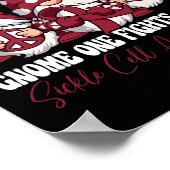 格言1人だけで鎌状赤血球細胞認識度月 ポスター (角)