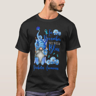 格言11月We衣服ブルー糖尿病認識度 Tシャツ