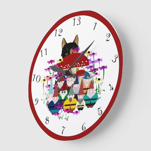 格言13時間時計 ラージ壁時計 (傾斜)