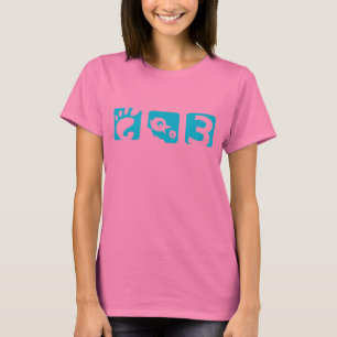 格言3鳥の女性用Tシャツ Tシャツ