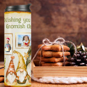 格言5フォトコラージュ貼り付けカラークリスマス タンブラー