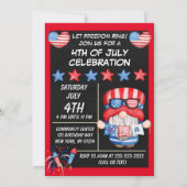 格言7月4日パーティの招待状 招待状 (正面)