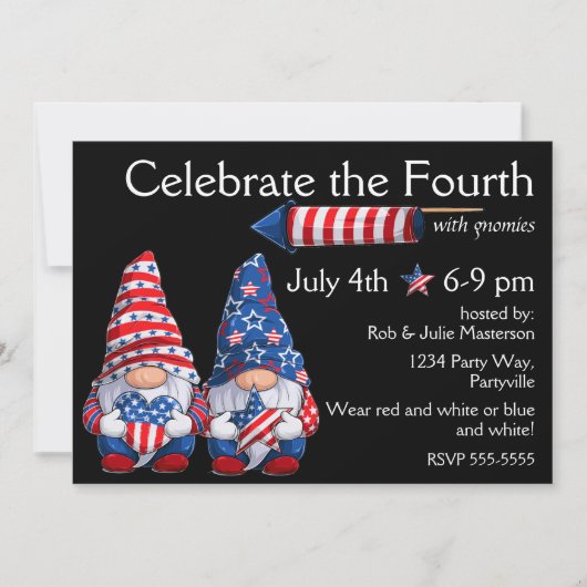 格言7月4日招待状 招待状 (正面)