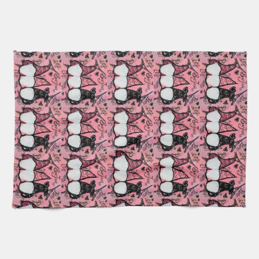 格言 キッチンタオル (横)