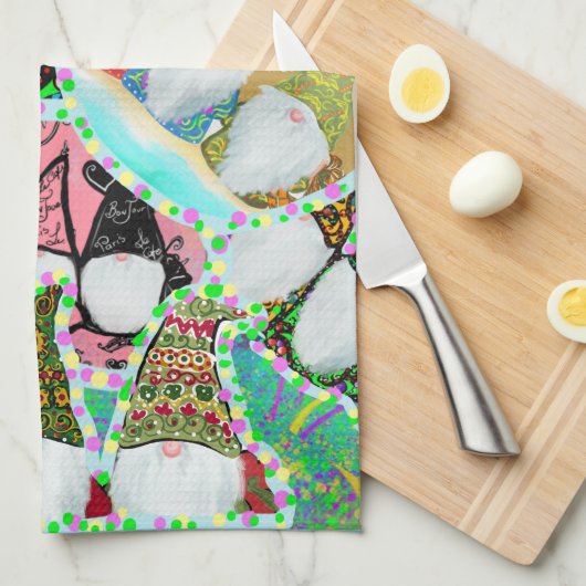 格言 キッチンタオル (四つ折り)