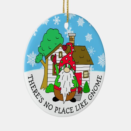 格言・クリスマスのような場所はない セラミックオーナメント (右)