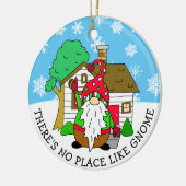 格言・クリスマスのような場所はない セラミックオーナメント (左)