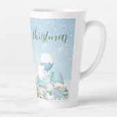 格言・クリスマスツリー カフェラテマグ (右)