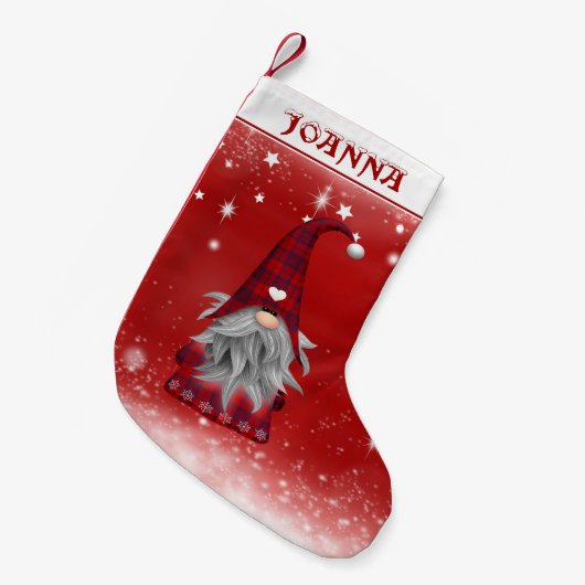 格言 スモールクリスマスストッキング (正面 (吊り時))