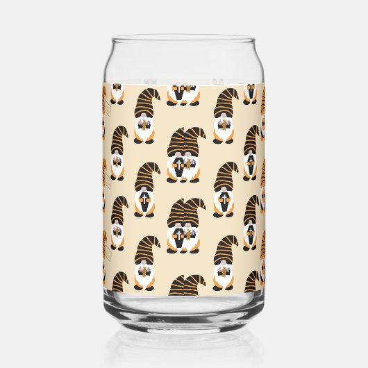 格言、ハロウィーン格言のトリックまたは治療のパターン ガラス缶 (右)