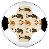 格言、ハロウィーン格言のトリックまたは治療のパターン サッカーボール (回転)