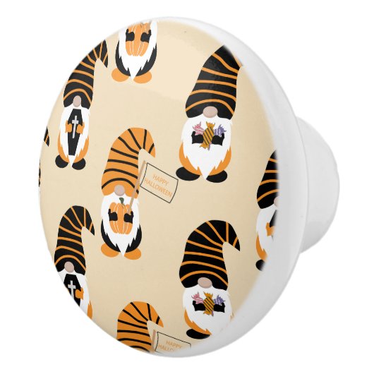 格言、ハロウィーン格言のトリックまたは治療のパターン セラミックノブ (右)