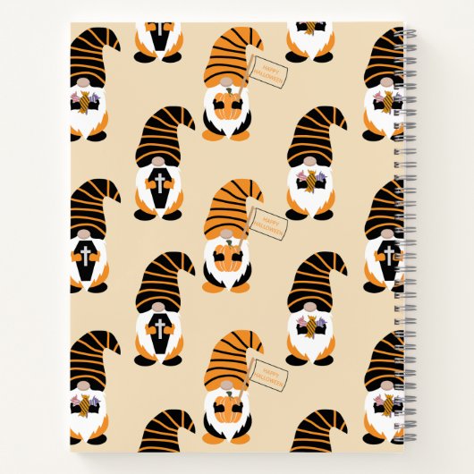 格言、ハロウィーン格言のトリックまたは治療のパターン ノートブック (裏面)