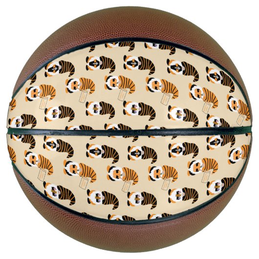 格言、ハロウィーン格言のトリックまたは治療のパターン バスケットボール (正面)