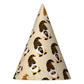 格言、ハロウィーン格言のトリックまたは治療のパターン パーティーハット (左)